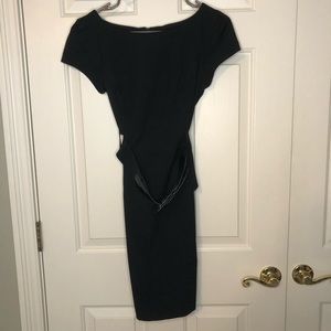 Black Professional Dress with Belt